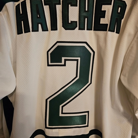 Rare Vintage Dallas Stars Captain Derian Hatcher Authentic CCM OnIce Game Jersey - Picture 6 of 8